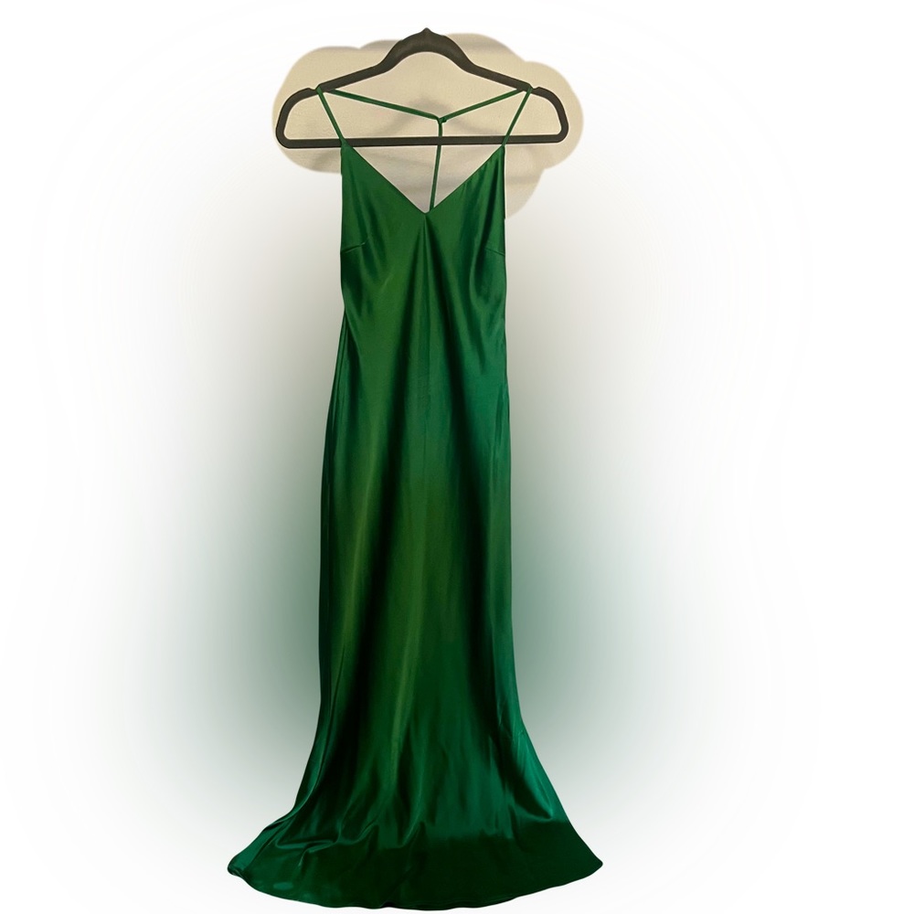 NWT- Nasty Gal Size 0 Strappy Back Split Hem Maxi Dress.